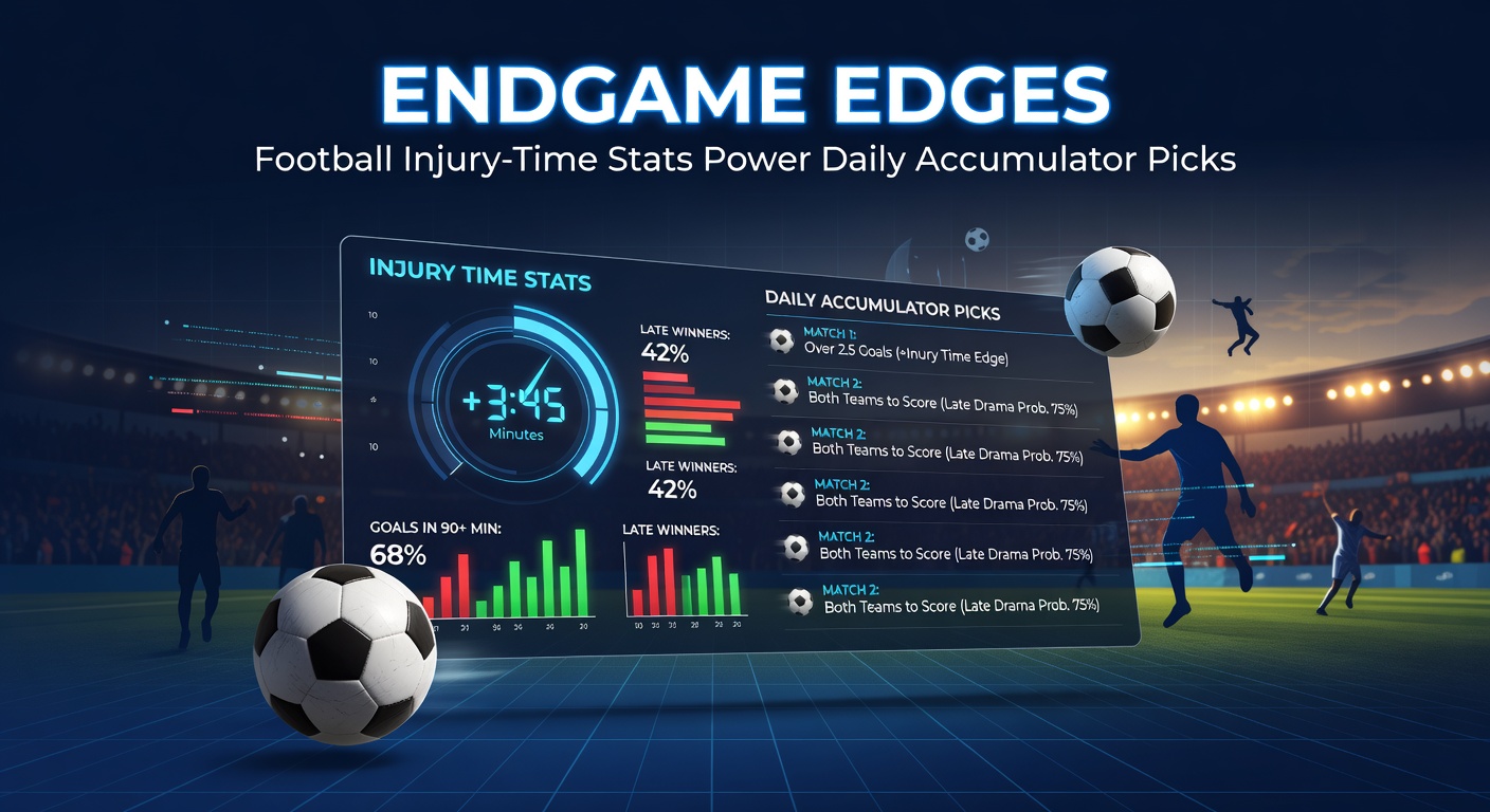 Football match clock showing added injury time with players pushing forward in a tense endgame scramble
