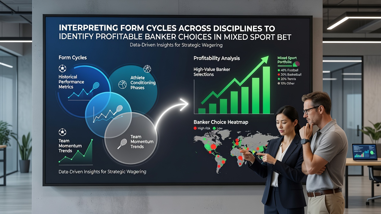 Data dashboard showing overlapping form metrics for horse racing, football, and tennis in accumulator planning