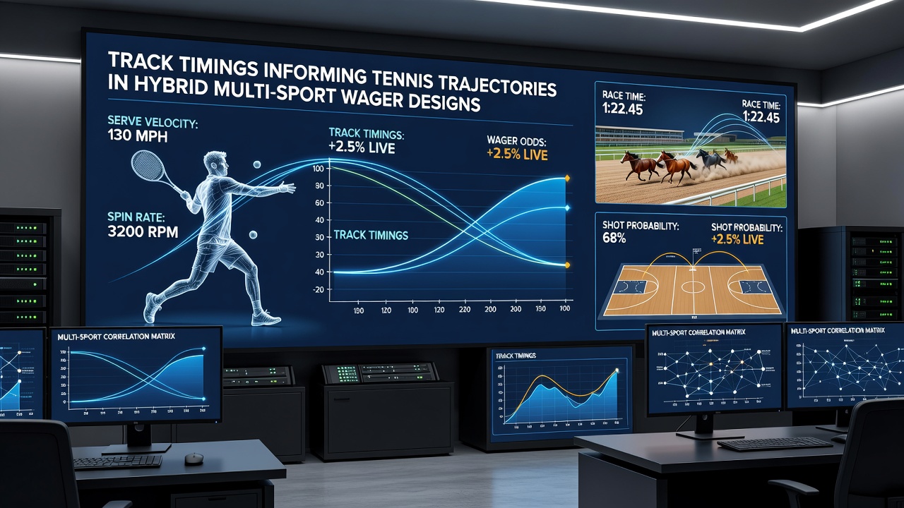 Detailed chart showing correlations between equine sectional timings and tennis rally durations in accumulator models